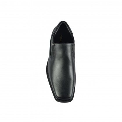 Walk About® Men Slip-on Shoes with Genuine Soft Cow Leather (921 537 Black 18)